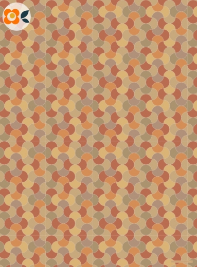 Geschenkpapier Herbst Mosaik