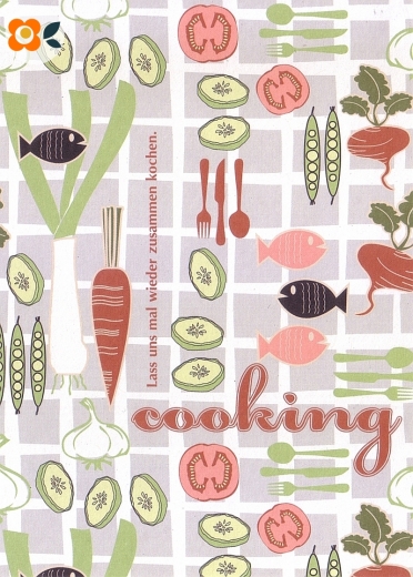 Postkarte Cooking, Lass uns mal wieder zusammen kochen
