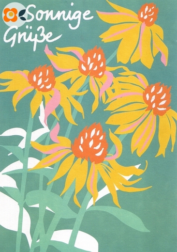 Postkarte Sonnige Grüße