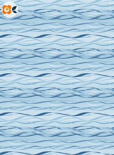 Geschenkpapier Blaue Wellen