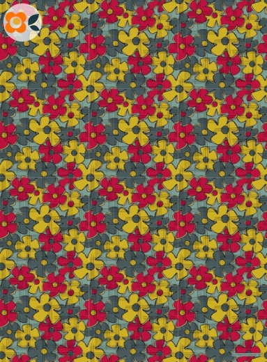Geschenkpapier Abstrakte Fantasie-Blüten