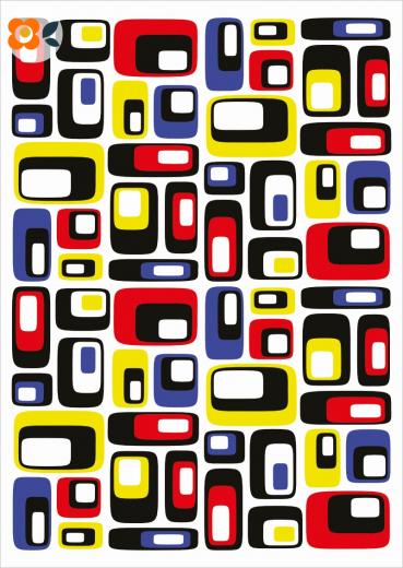 Postkarte Quader, Bauhaus