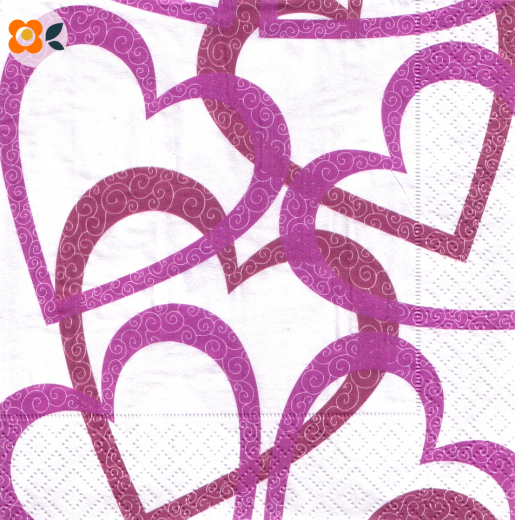 Lunchservietten Love Love Love