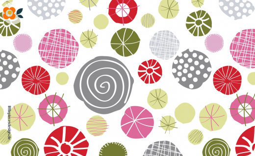 Frühstücksbrettchen Abstrakte Knöpfe