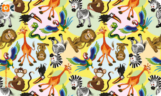 Frühstücksbrettchen Lustige Tierfiguren