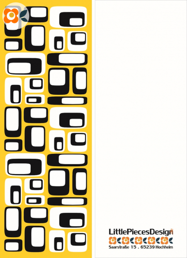 Lesezeichen 70er Quader-Mosaik