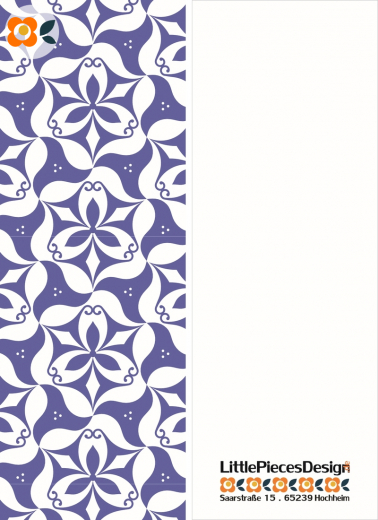 Lesezeichen Orientalischer Blumenschmuck