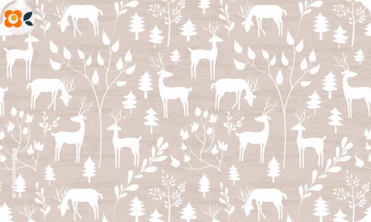 Frühstücksbrettchen Winterwald