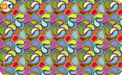 Frühstücksbrettchen 70er Tropfen