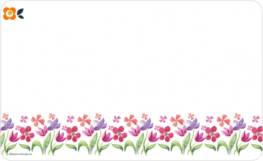 Frühstücksbrettchen Aquarell-Tulpen