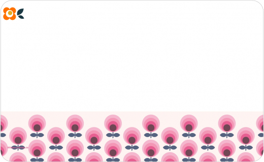 Frühstücksbrettchen Mid-Century, pink