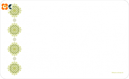 Frühstücksbrettchen Kaleidoskopische Blume, Borde