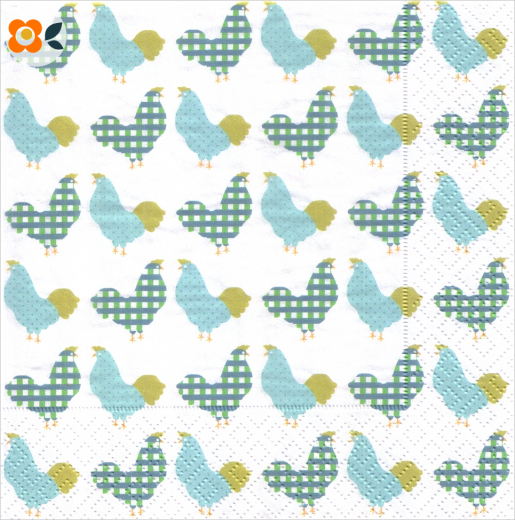 Lunchservietten Hühner