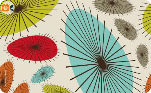 Frühstücksbrettchen Linie und Form auf Hellgrau