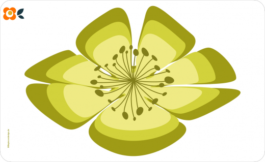 Frühstücksbrettchen Florales Grün