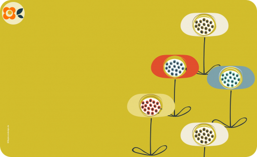 Frühstücksbrettchen Retromohn