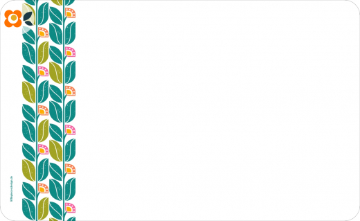 Frühstücksbrettchen Rückkehr der Retroblumen