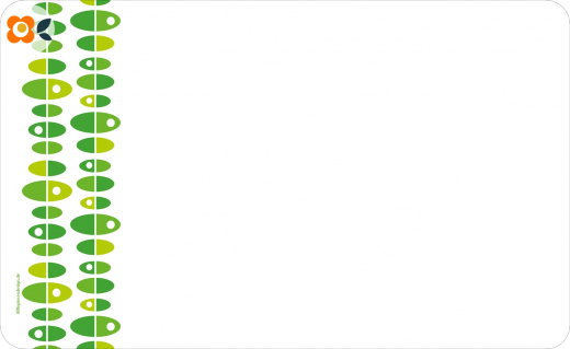 Frühstücksbrettchen Retro-Ovale, grün