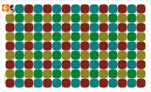 Frühstücksbrettchen 60er Karos