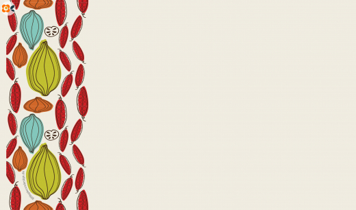 Frühstücksbrettchen Herbstgemüse auf Hellgrau