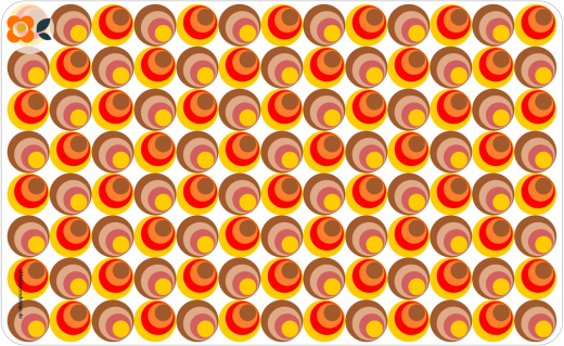 Frühstücksbrettchen 70er Spots