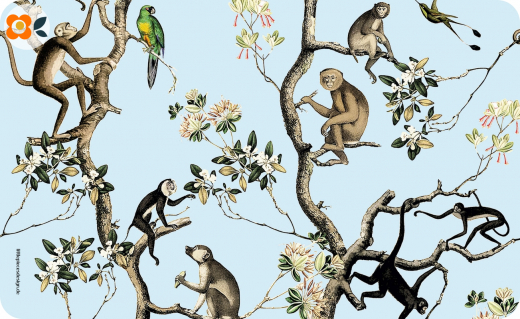 Frühstücksbrettchen Monkey