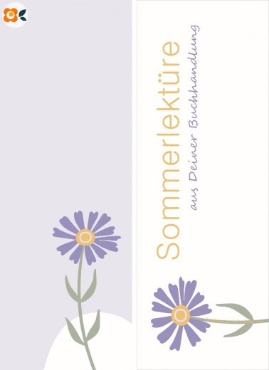 Lesezeichen Sommerlektüre, Kornblume