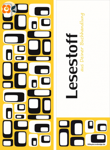 Lesezeichen Lesestoff, 70er Quader