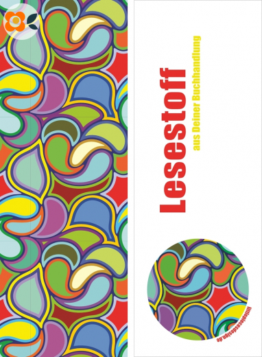 Lesezeichen Lesestoff, 70er Tropfen