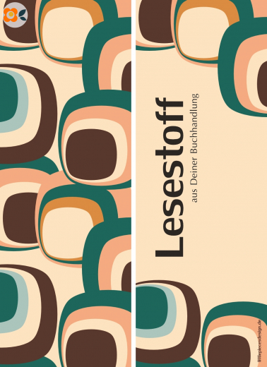Lesezeichen Lesestoff, Retro-Quadrate