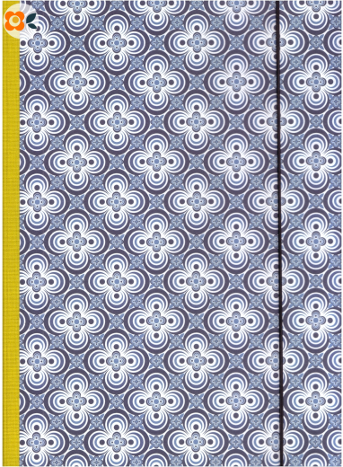 Sammelmappe Vierpaß, blau