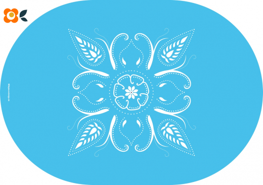 Frühstücksbrettchen Bandana, hellblau