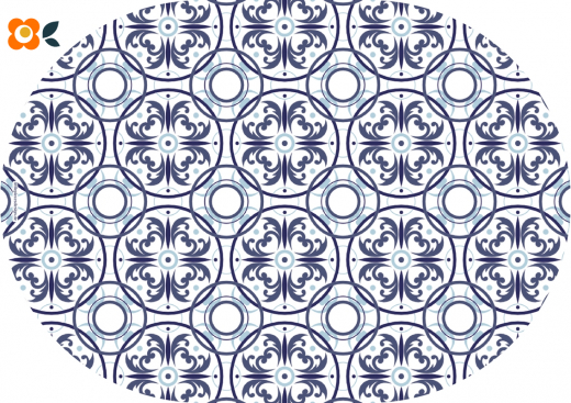 Frühstücksbrettchen Azulejos Dekor