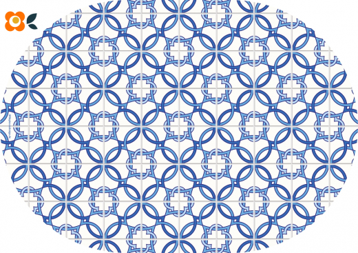 Frühstücksbrettchen Portugiesisches Quatrefoil
