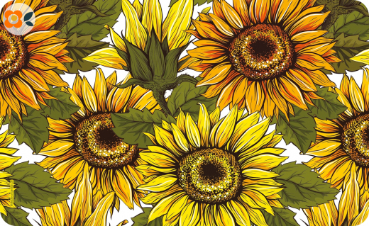 Frühstücksbrettchen Sonnenblumen