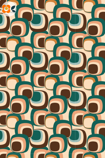 Geschenkpapier Retroquadrate