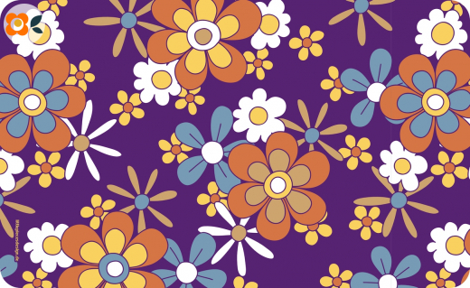 Frühstücksbrettchen Flower Power Gänseblümchen