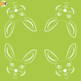Lunchservietten Osterhase