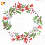 Lunchservietten Blumenkranz Schön, dass wir gemeinsam feiern