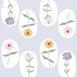 Lunchservietten Blumenherbarium