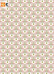 Geschenkpapier Florale Herzen