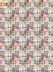 Geschenkpapier Meer-Patchwork