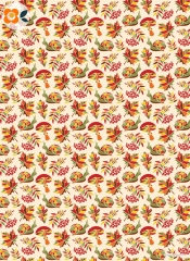 Geschenkpapier Die Schnecke und der Herbst