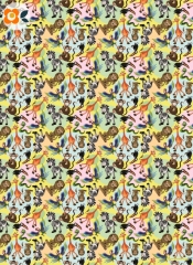 Geschenkpapier Lustige Tierfiguren