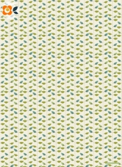 Geschenkpapier Blatt am Schnürchen