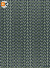 Geschenkpapier Bogenblume, blau