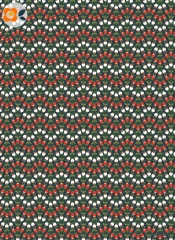 Geschenkpapier Kugelblume, rot/weiß