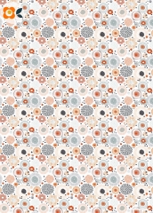 Geschenkpapier Hippie Scandi Blumenmix