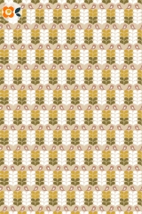 Geschenkpapier FinDrop, Bird yellow/grey