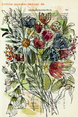 Geschenkpapier - Poster Freestyle flower